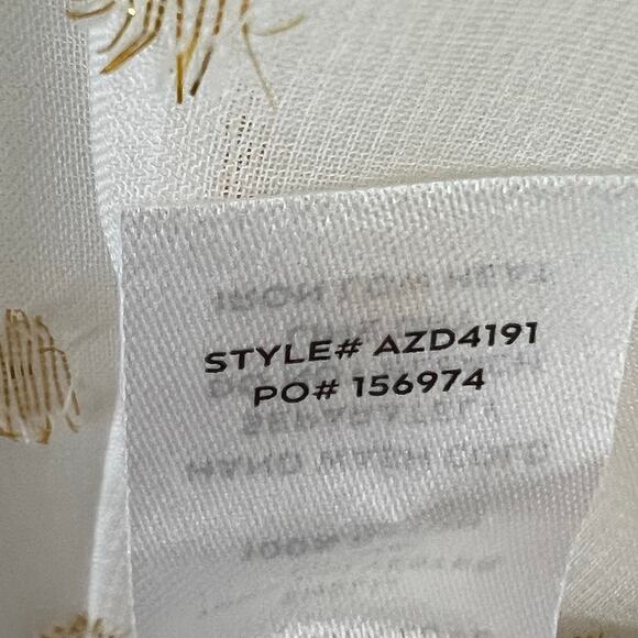 Lulus Shining Sight Midi Dress S White Metallic Gold Dotted One Shoulder Fairy - Picture 15 of 16